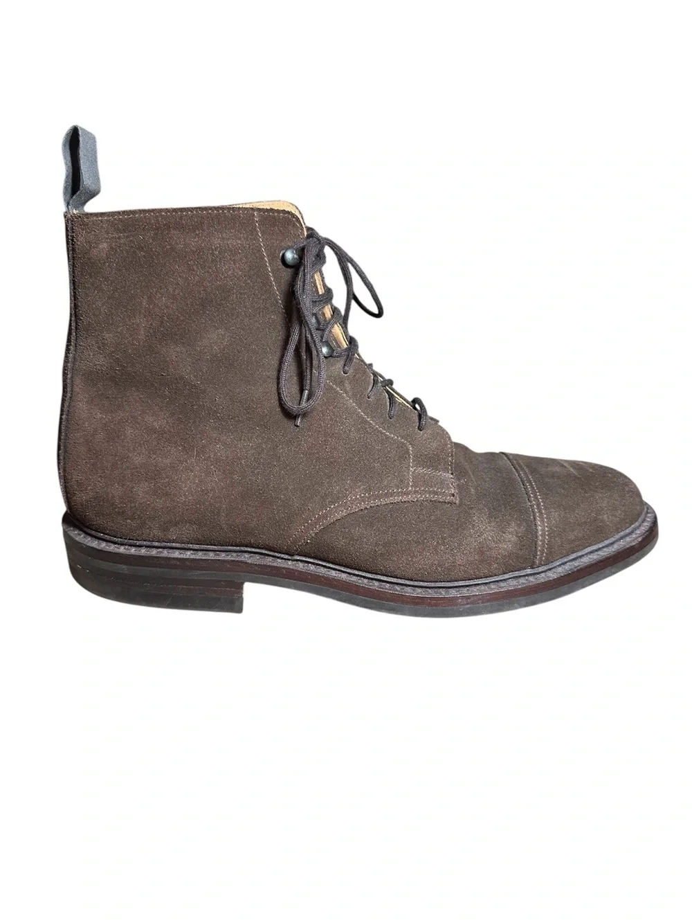 Crockett And Jones For Brooks Brothers Brown Suede Boot Size 8.5D US Made In UK